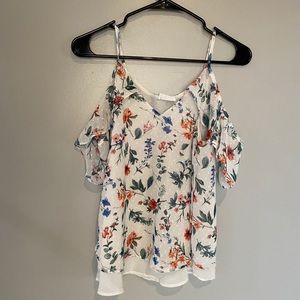 White floral Tank
